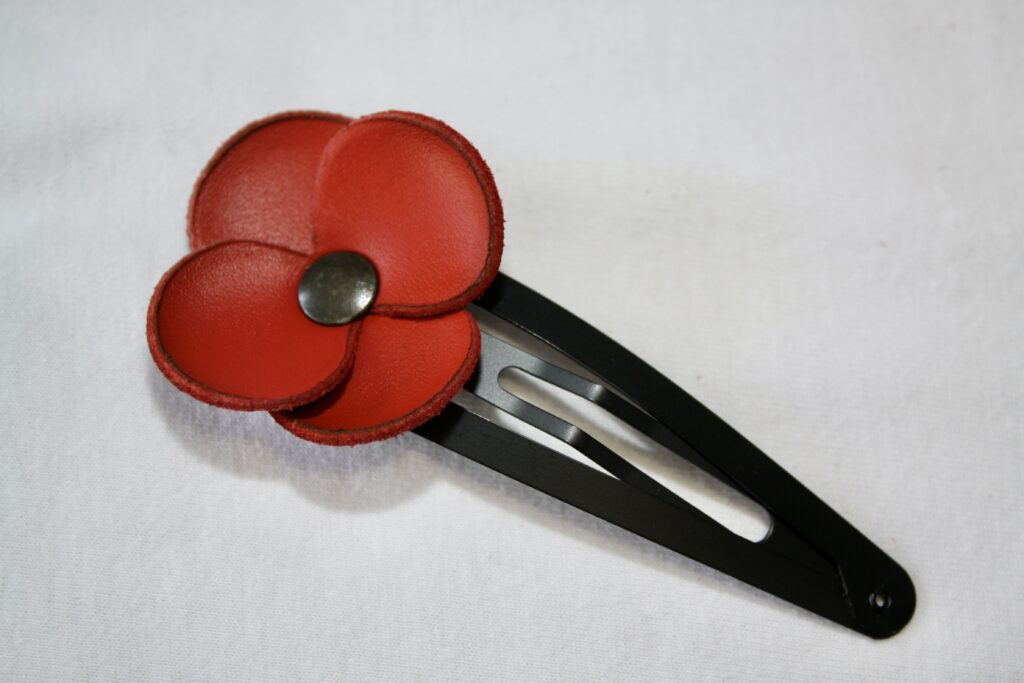 Pince à cheveux Coquelicot grand modèle