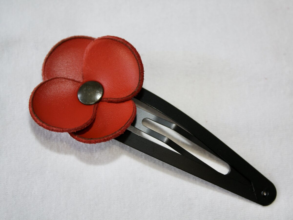 Pince à cheveux Coquelicot grand modèle