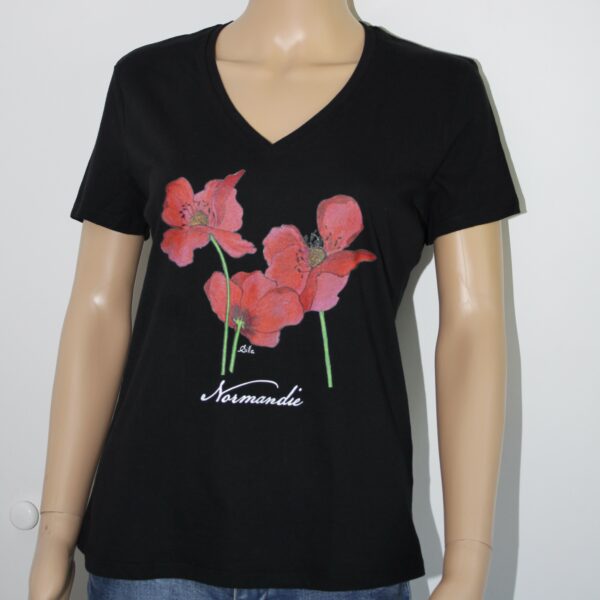 T-shirt fleurs "vol au vent"