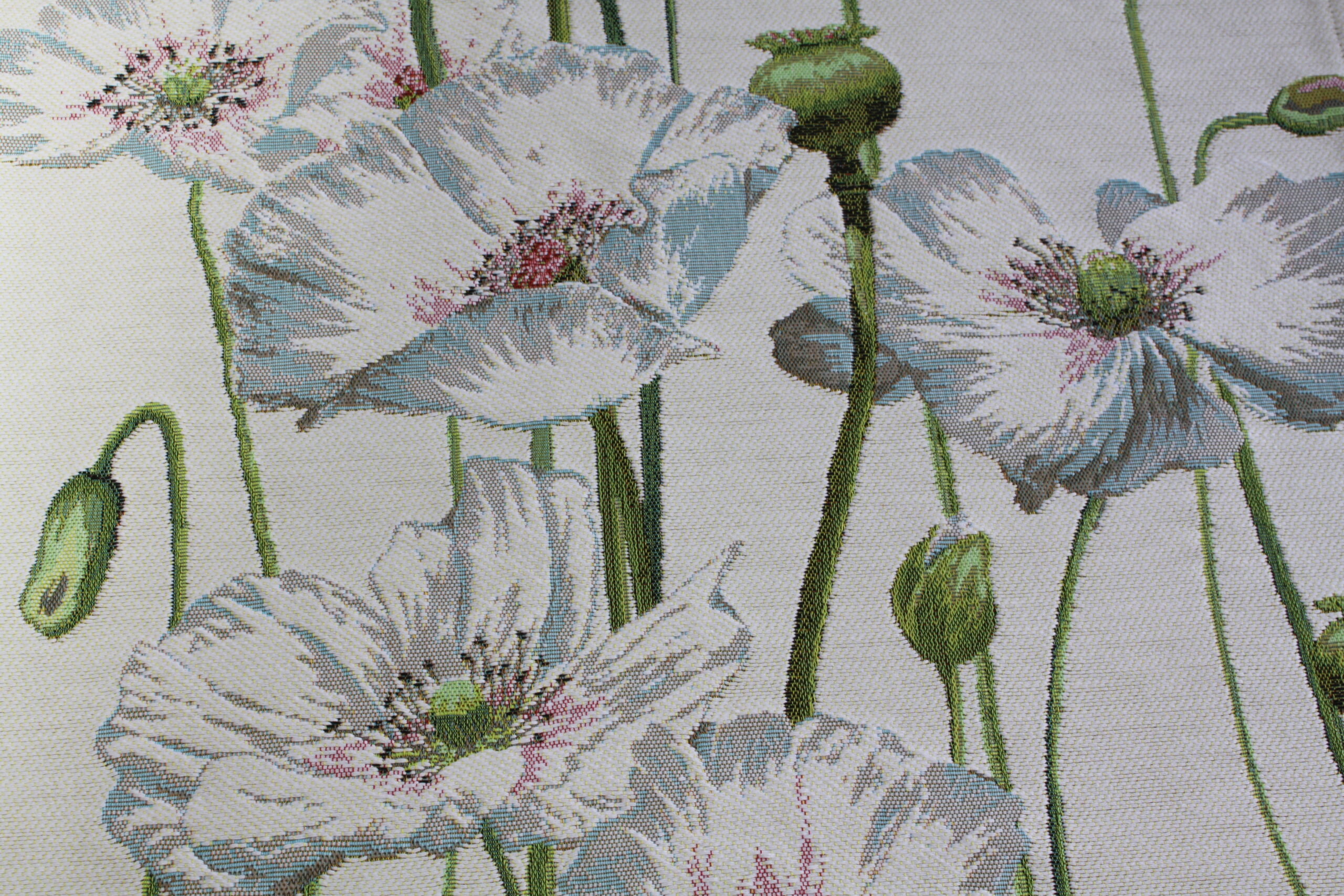 Pavots blancs fond écru – Image 2
